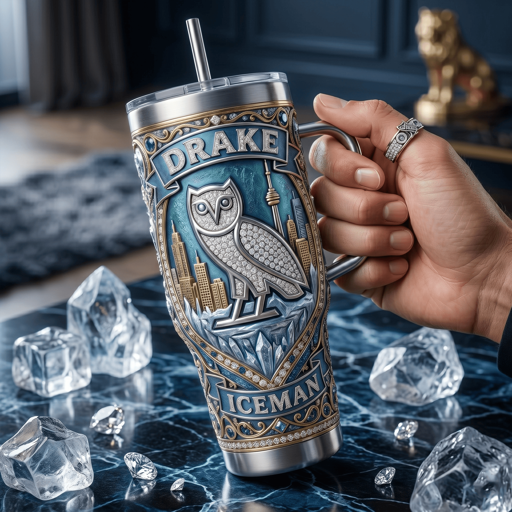 DRK 40oz Tumbler With Handle LNTH