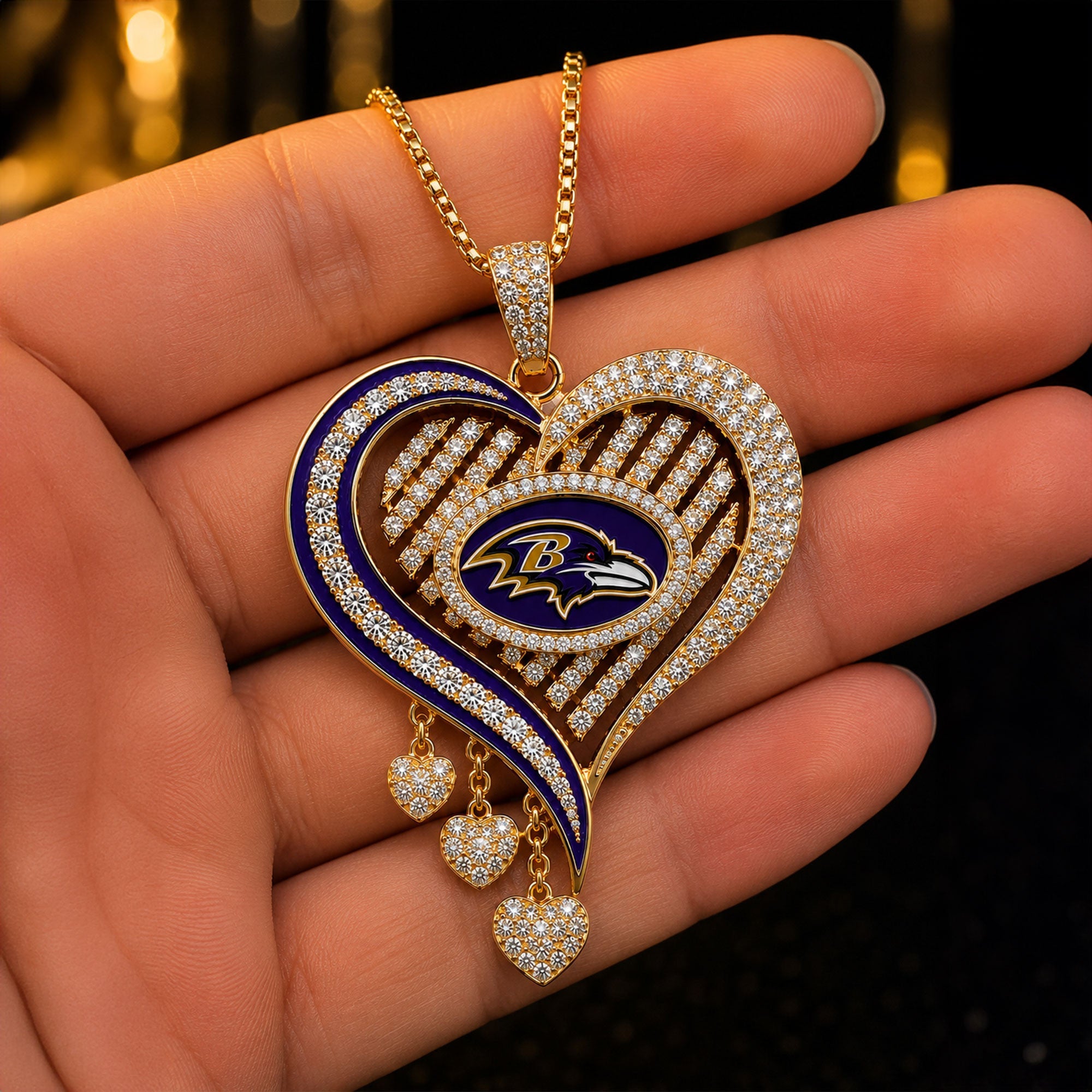 BTR Solid Gold Chain with Diamond Pendant TMH