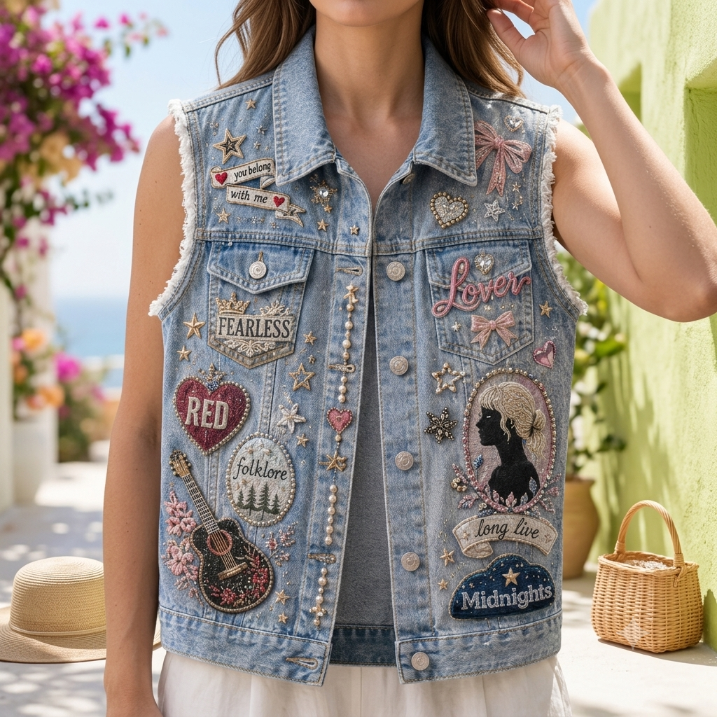 TLSW PREMIUM DENIM VEST LNTH