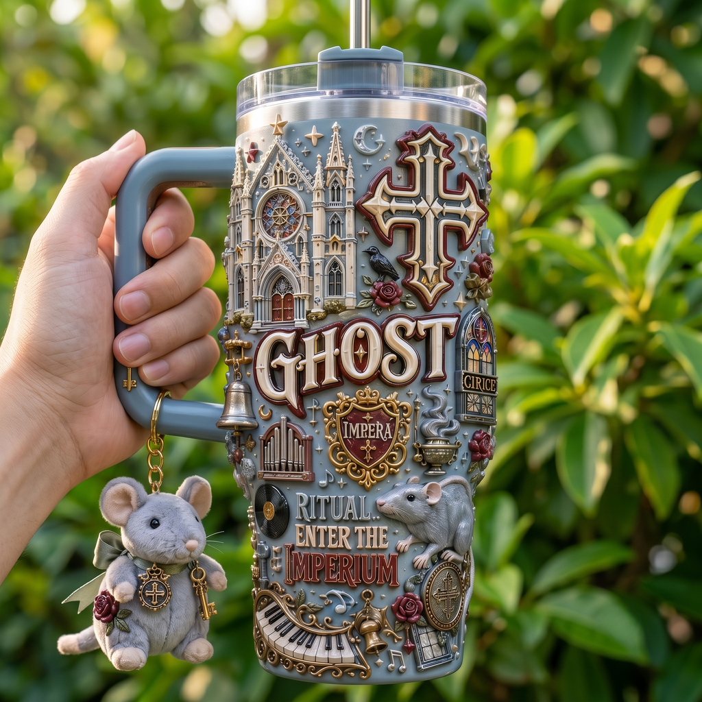 GHOST 40oz Tumbler With Handle HTTT