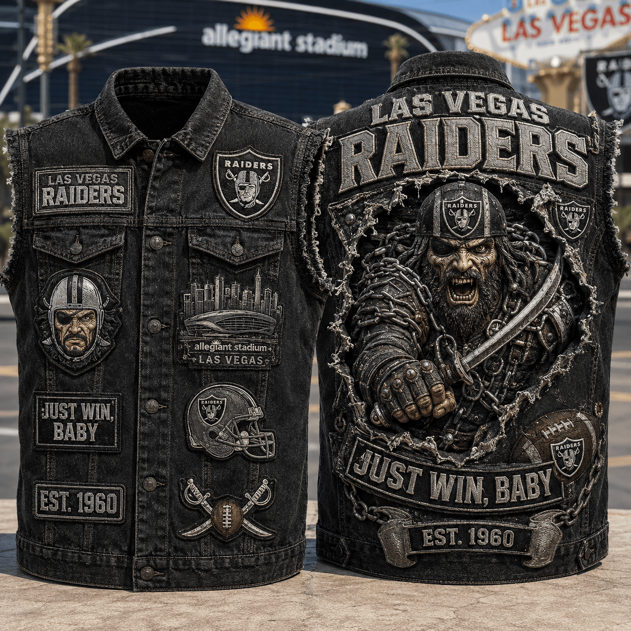 LVR PREMIUM DENIM VEST LNTH