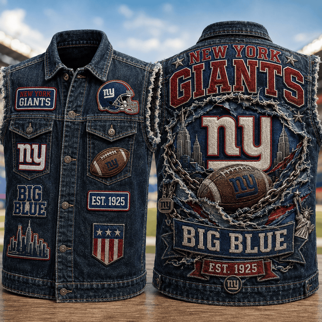 NYG PREMIUM DENIM VEST LNTH