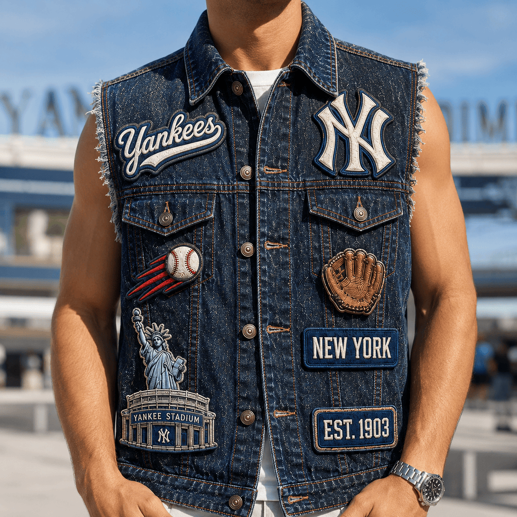 NYY PREMIUM DENIM VEST TTNL