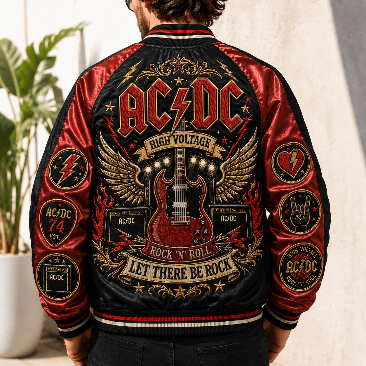 PREMIUM ACD SATIN BASEBALL JACKET NTNA