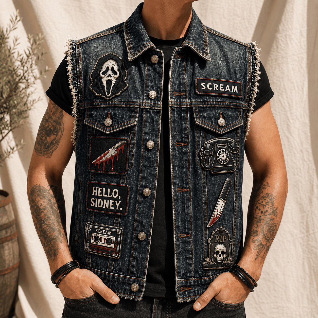 SCRE PREMIUM DENIM VEST HQH