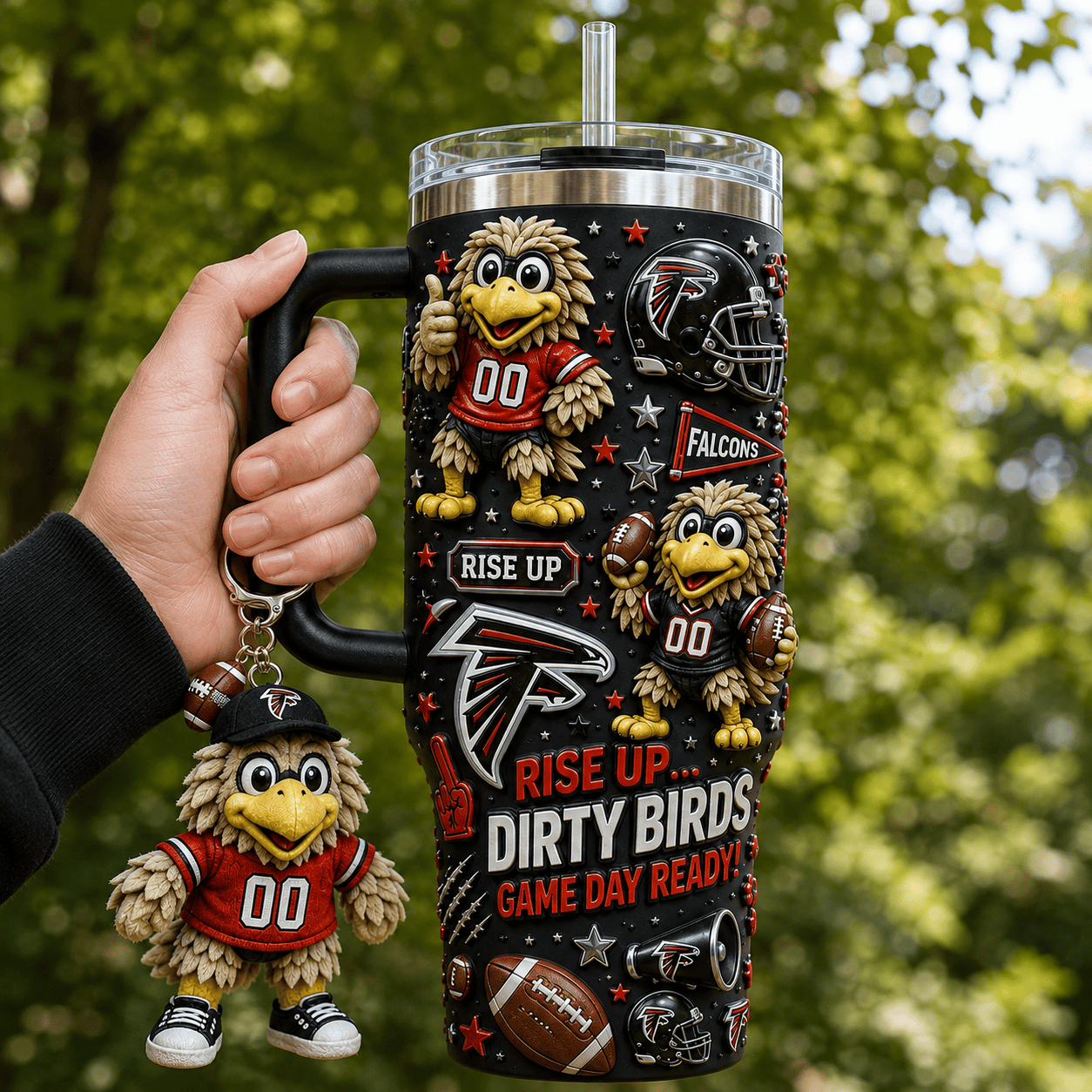 ATF 40oz Tumbler With Handle DNBN