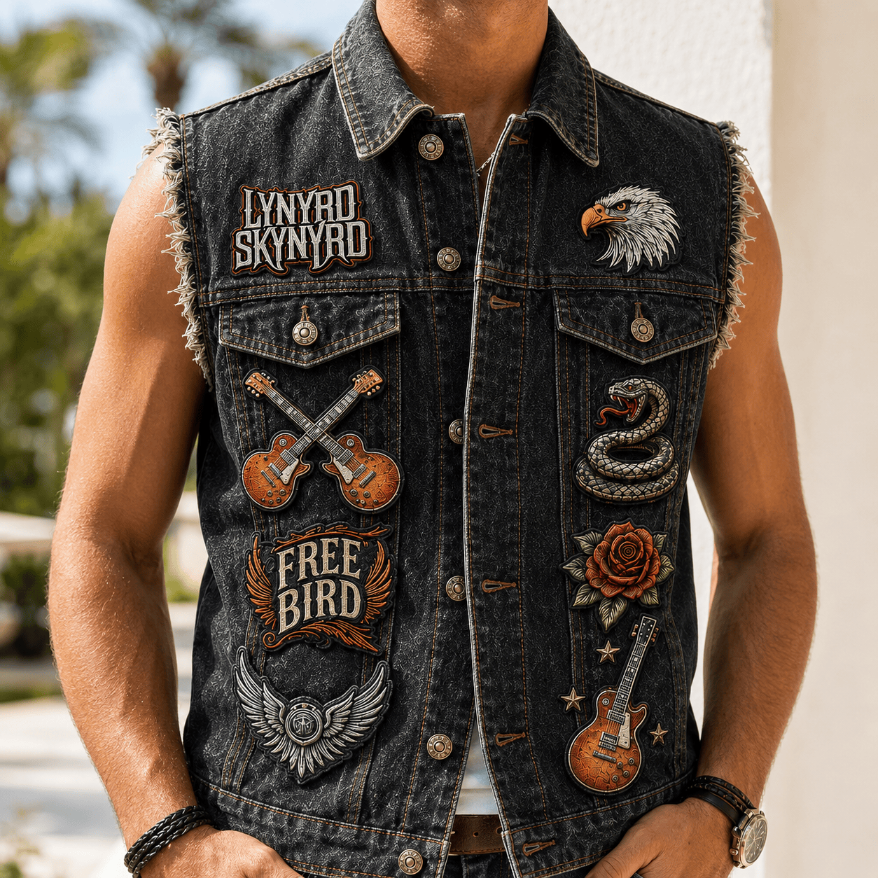 LNSN PREMIUM DENIM VEST TTNL