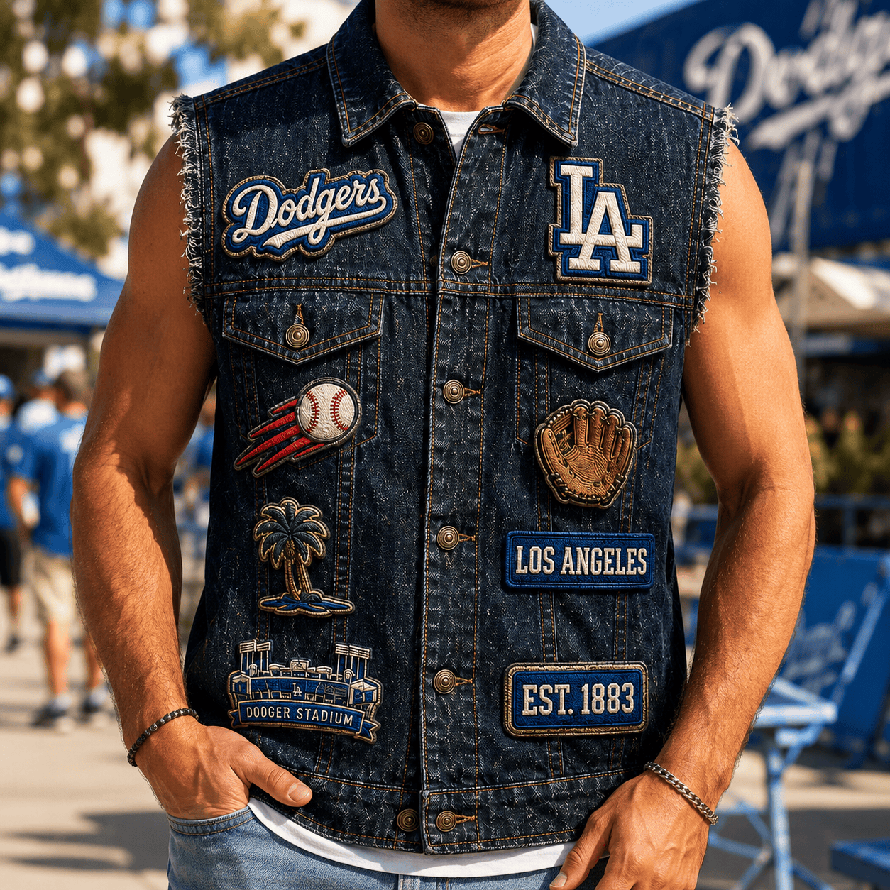 LAD PREMIUM DENIM VEST TTNL