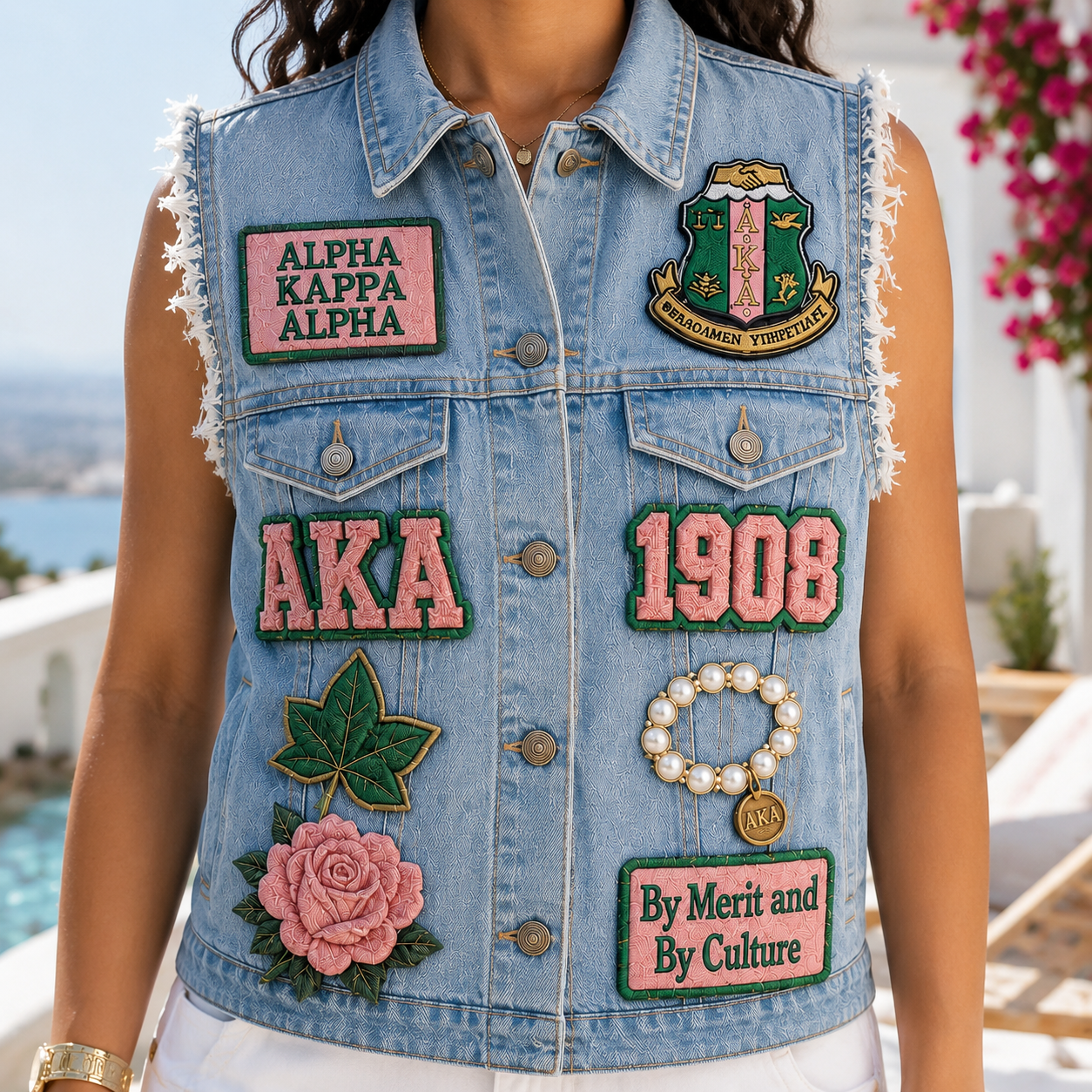 AKA PREMIUM DENIM VEST TTNL