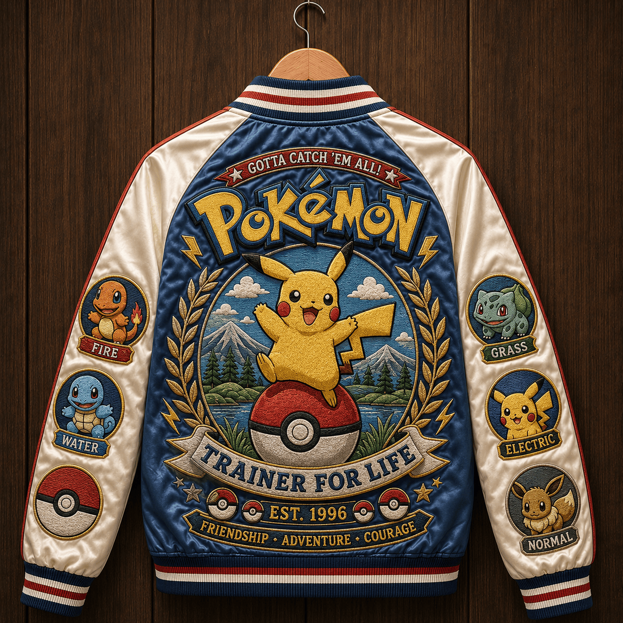 PREMIUM PKM SATIN BASEBALL JACKET NTNA