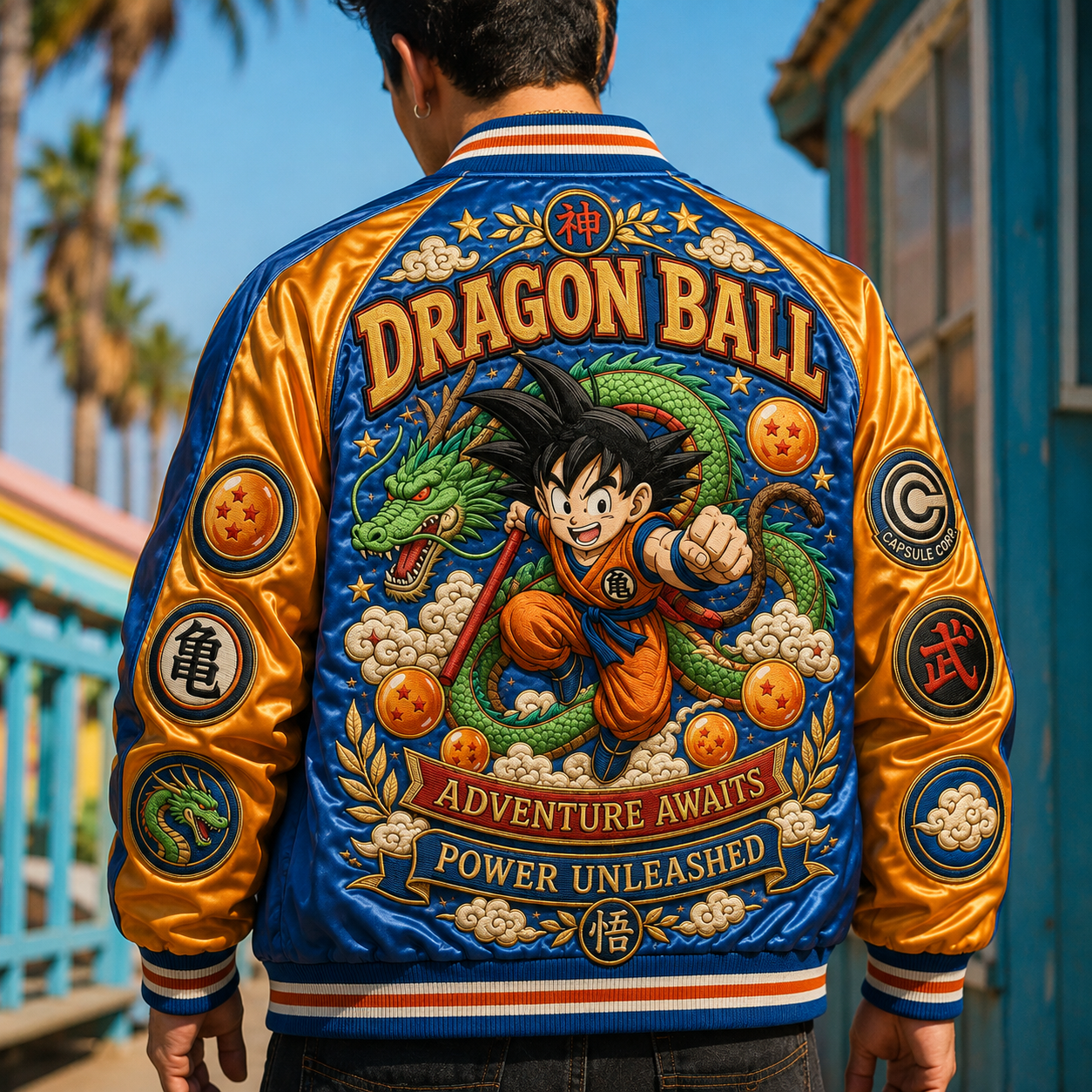 PREMIUM DRGB SATIN BASEBALL JACKET NTNA