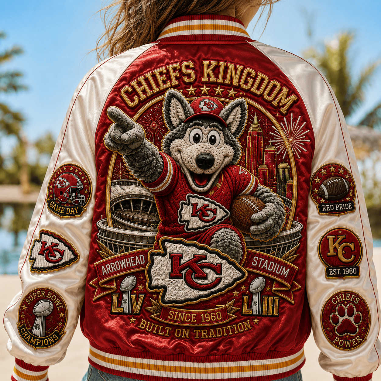 PREMIUM KCC SATIN BASEBALL JACKET NTNA