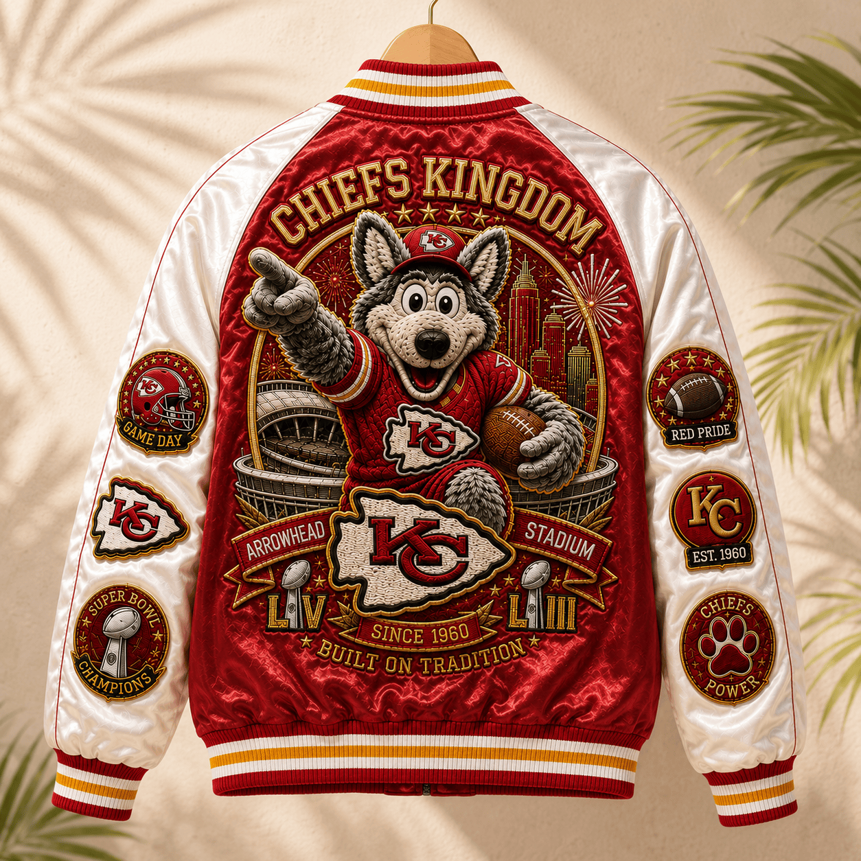 PREMIUM KCC SATIN BASEBALL JACKET NTNA