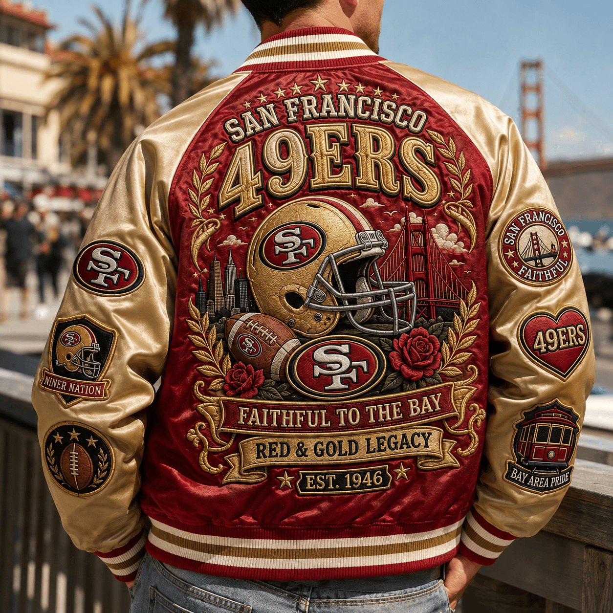 PREMIUM SF49 SATIN BASEBALL JACKET NTNA