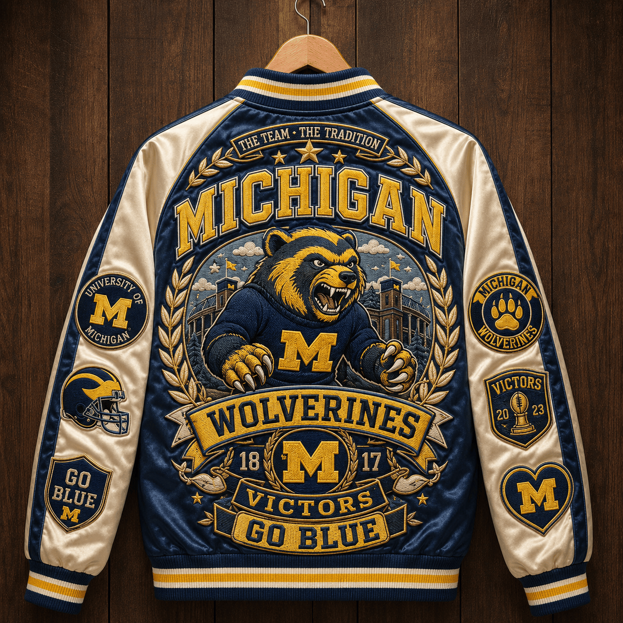 PREMIUM MWR SATIN BASEBALL JACKET NTNA