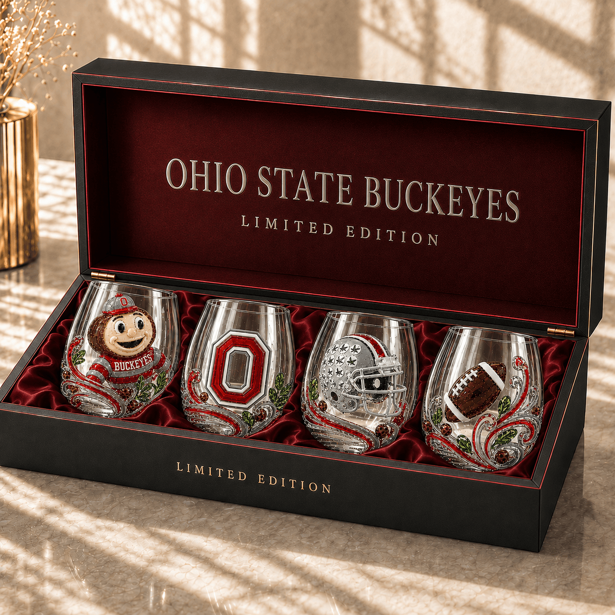 OSB Stemless Glass Cup Set TMH