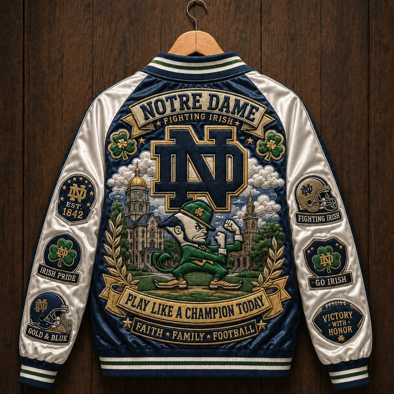 PREMIUM NDFI SATIN BASEBALL JACKET NTNA