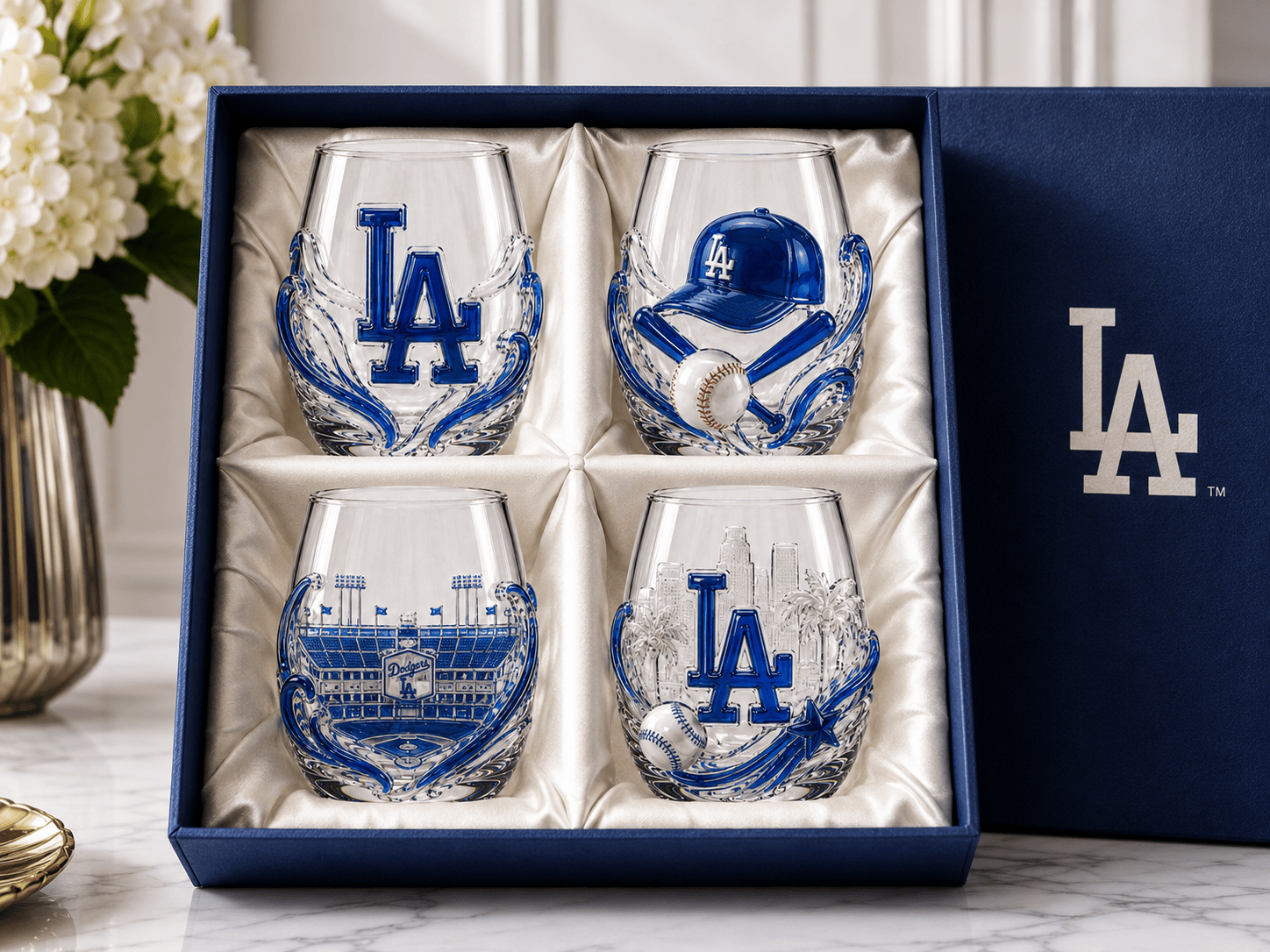 LAD Stemless Glass Cup Set TTTT