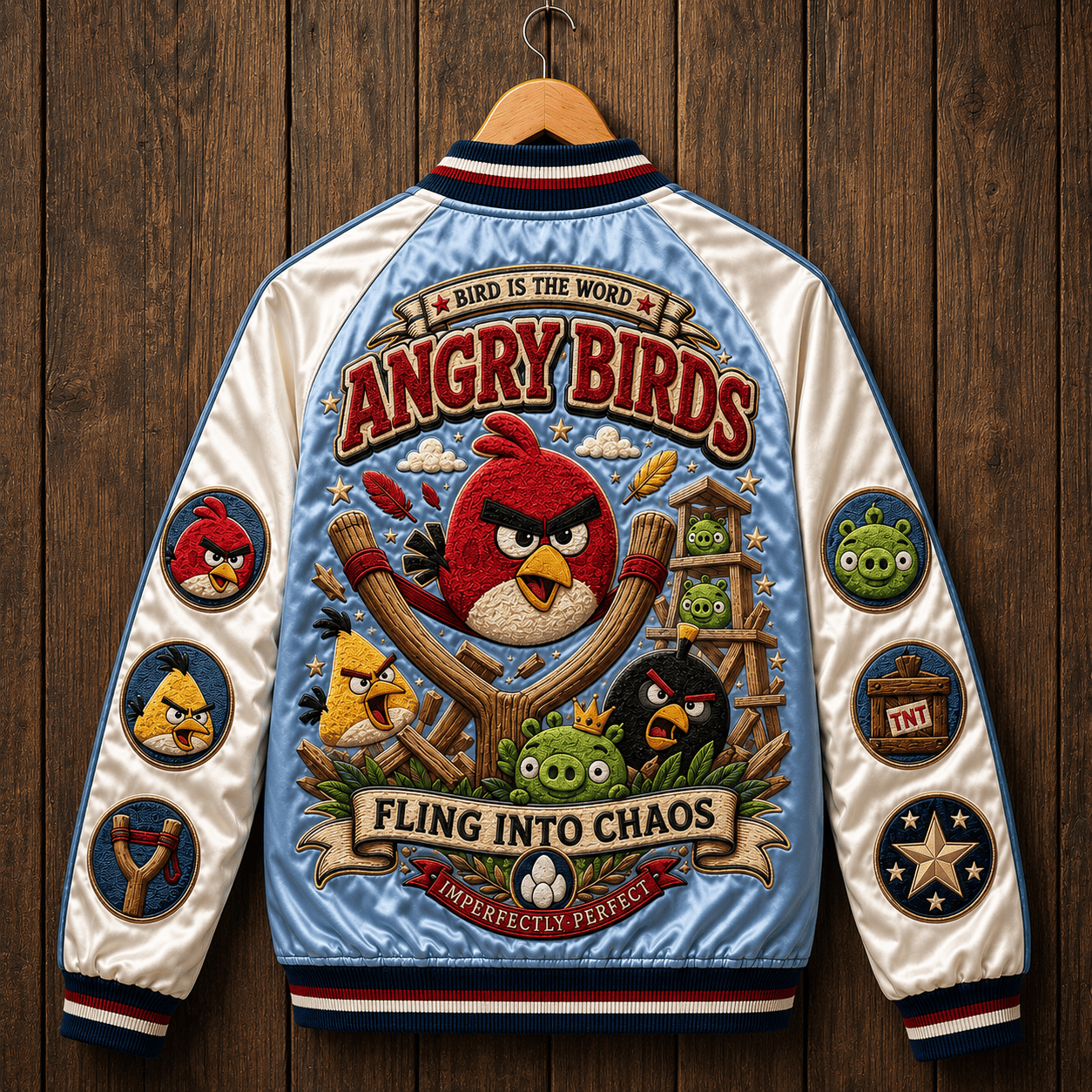 PREMIUM AGB SATIN BASEBALL JACKET NTNA