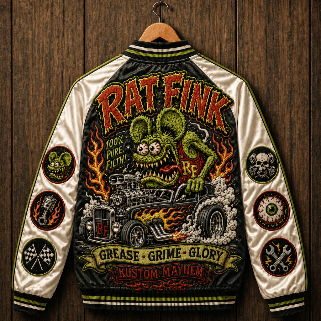 PREMIUM RFK SATIN BASEBALL JACKET NTNA