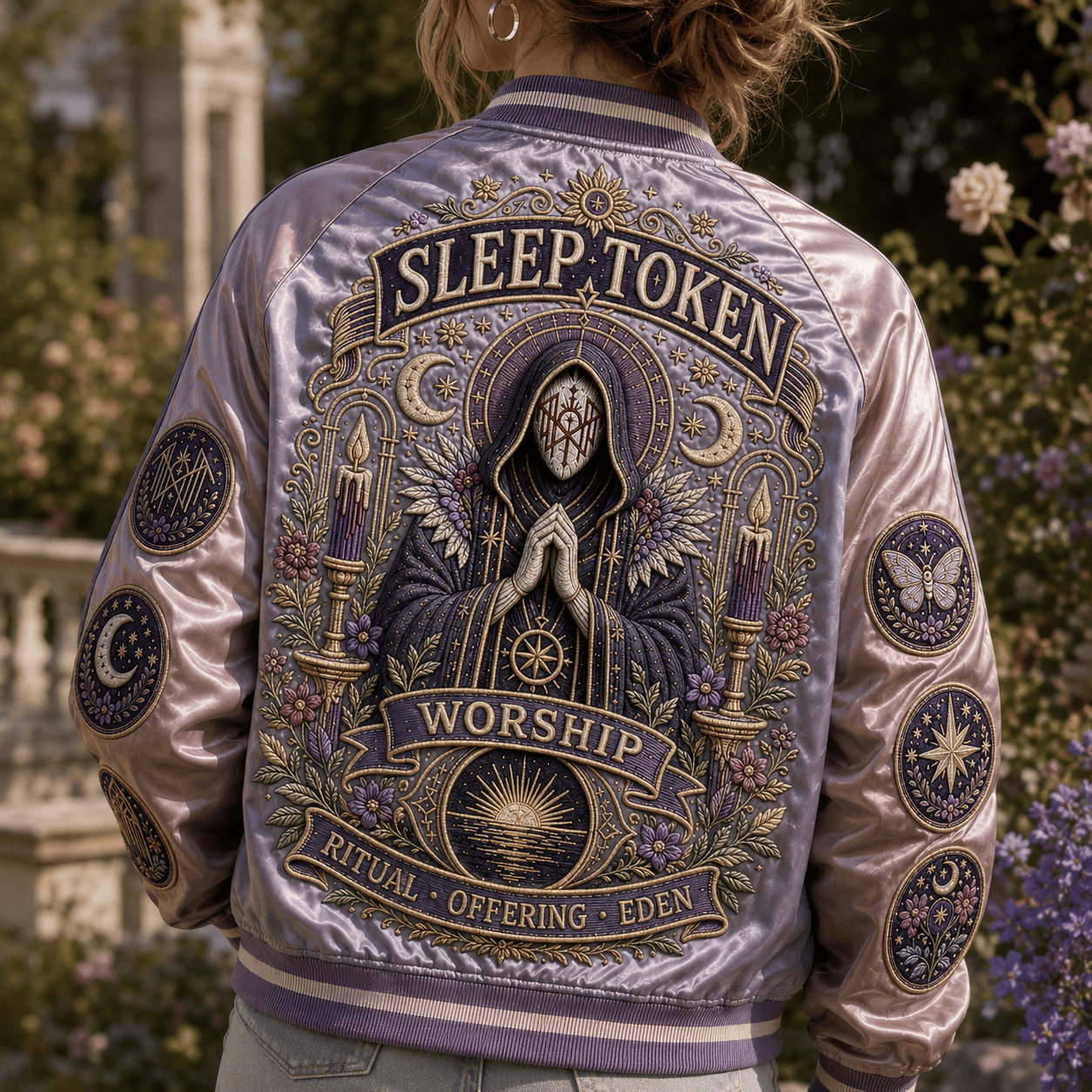 PREMIUM SLT SATIN BASEBALL JACKET NTNA