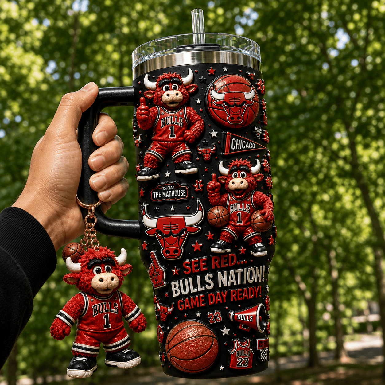 CGB 40oz Tumbler With Handle DNBN
