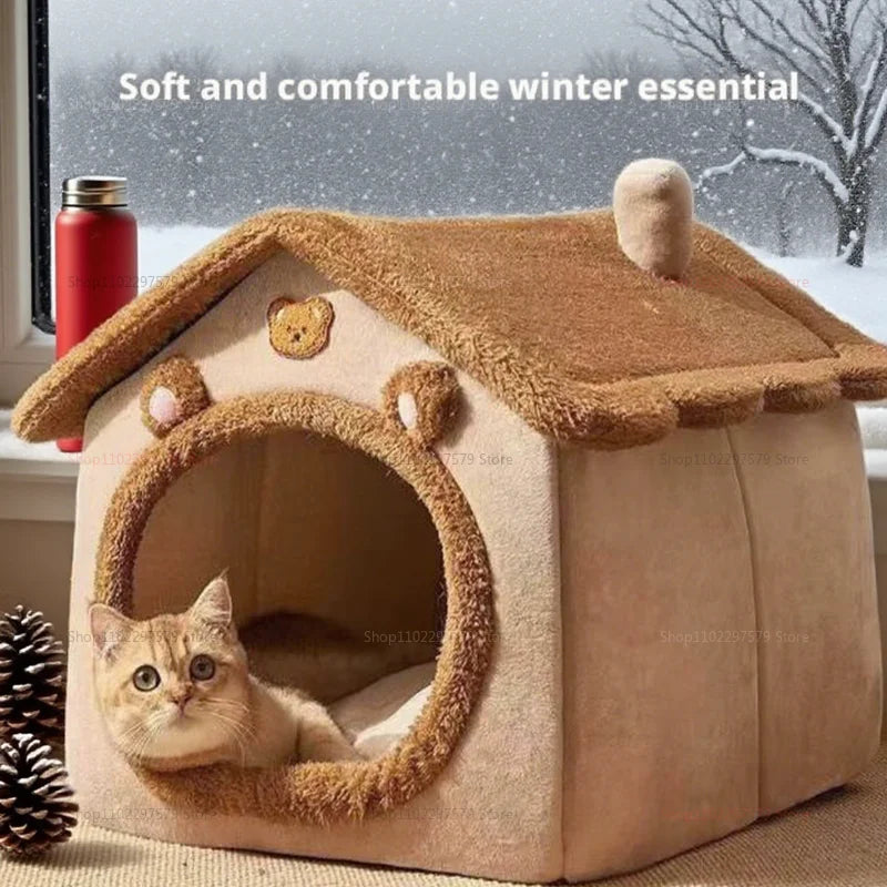 Enclosed Cat Kennel with Dirt-Resistant Material Detachable