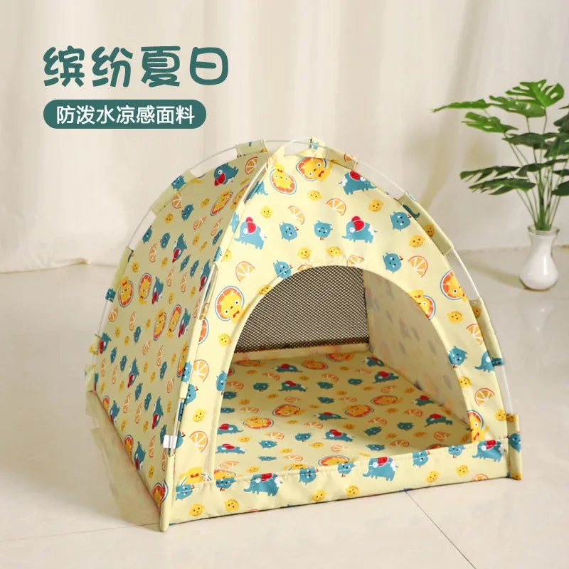 Pet Tent Bed Removable Cat Sofa Basket