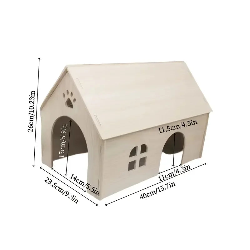 Best-selling oversized wooden guinea pig and small