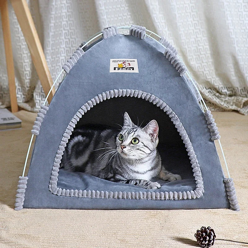 Pet Tent Bed Removable Cat Sofa Basket