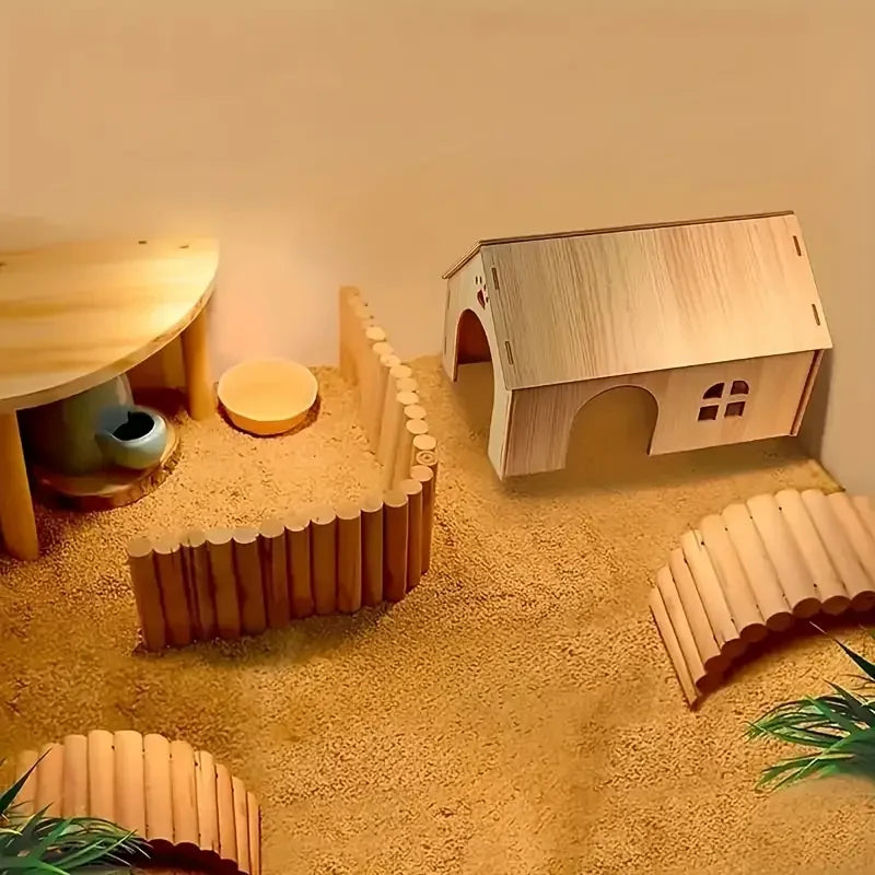 Best-selling oversized wooden guinea pig and small